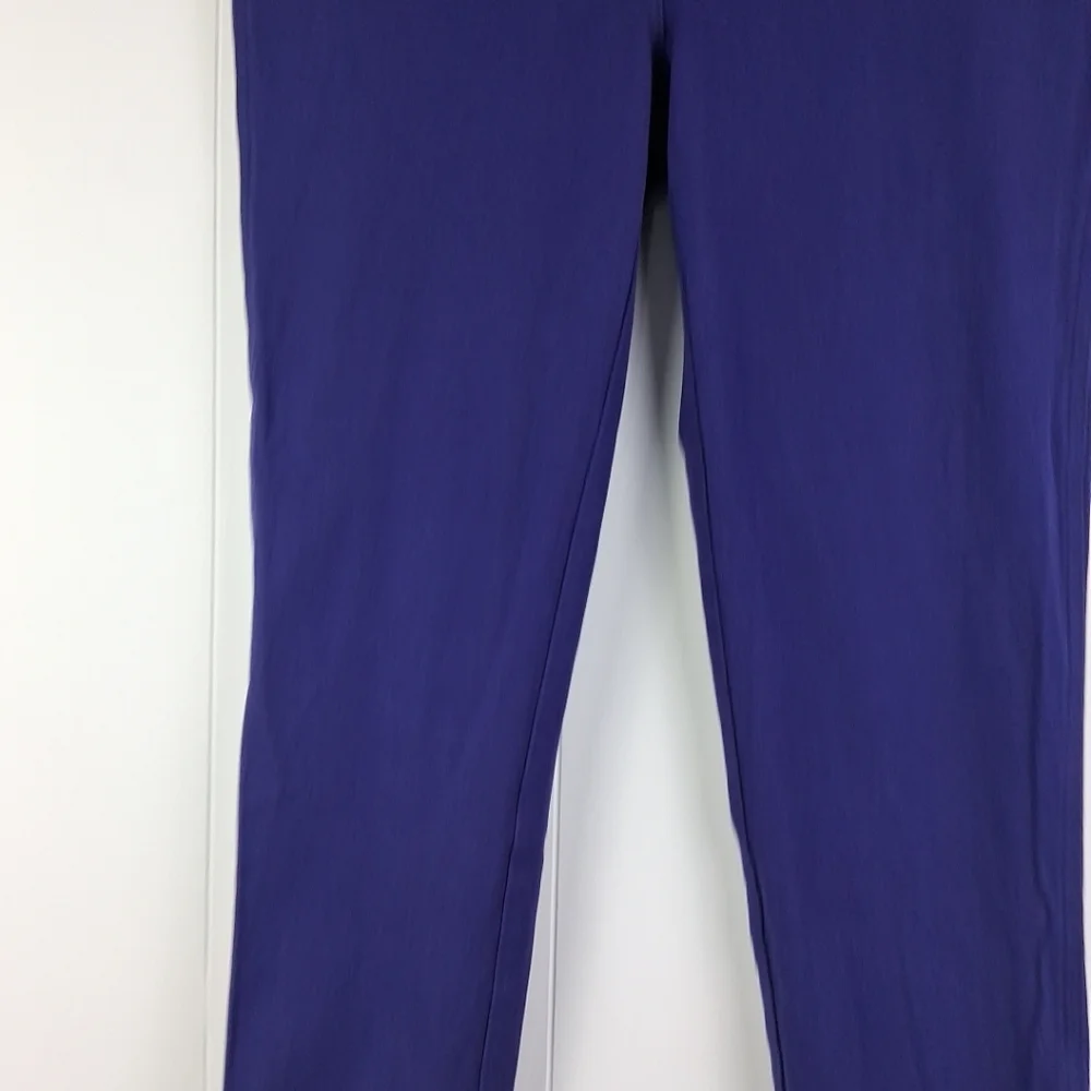 Chico's So Slimming Purple Stretchy Cropped Ankle Jeans 10 Capri - Picture 3 of 7